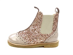 Angulus almond maple glitter ankle boots (narrow)